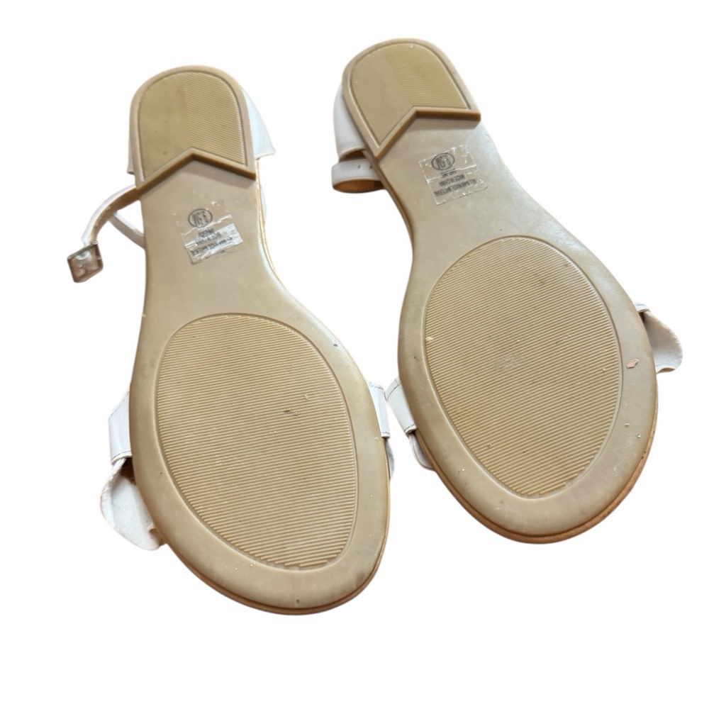 Chic Cream Ruffle Sandals - Picture 6 of 7